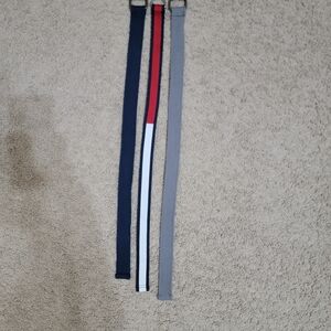 Kids' Stylish Belt Set - Navy, Red, Gray